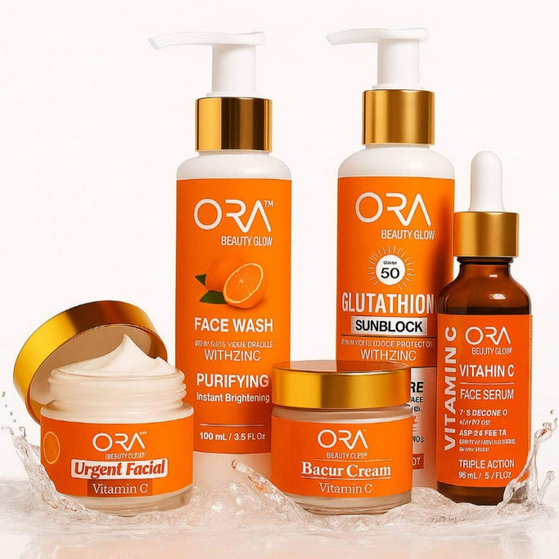ORA 5-in-1 Skincare Kit – Glow, Brightening & Daily Protection