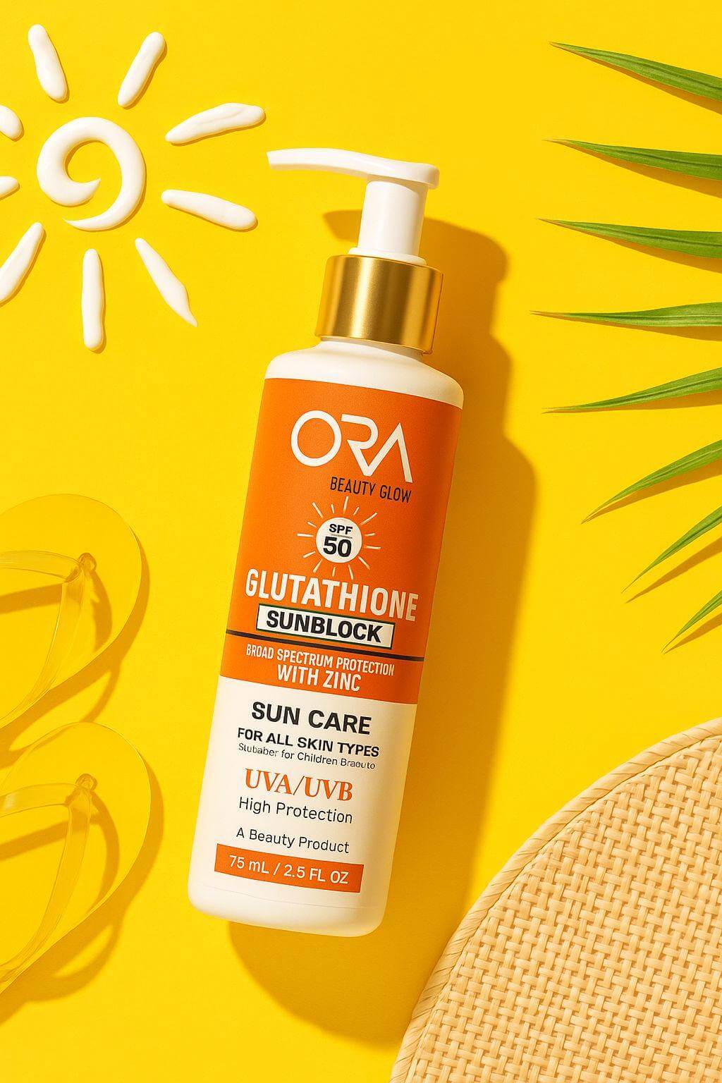 ORA Glutathione Sunblock SPF 50 – 76ml - My Store