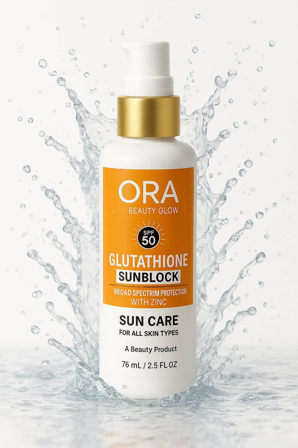 ORA Glutathione Sunblock SPF 50 – 76ml - My Store