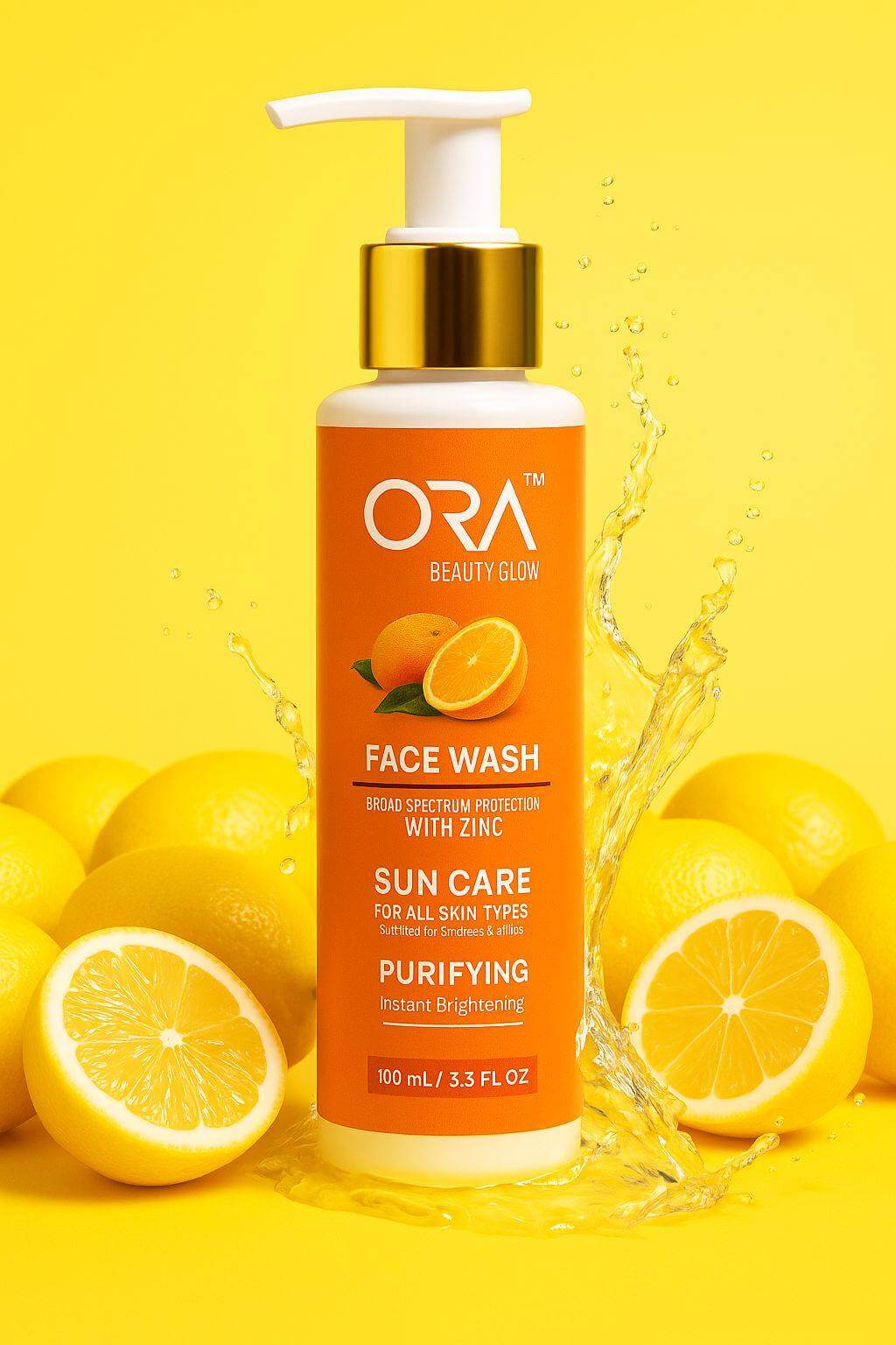 ORA Vitamin C Face Wash with Zinc – Deep Clean & Glow | 100ml - My Store
